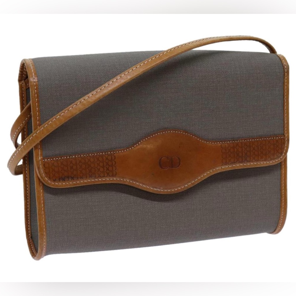Dior Brown and Gray Crossbody Bag